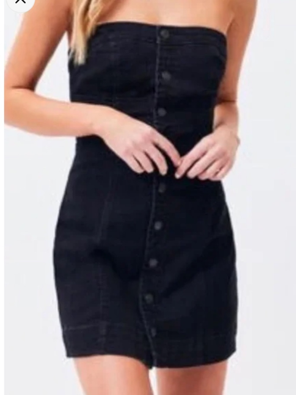 Pacsun Black jean dress​​